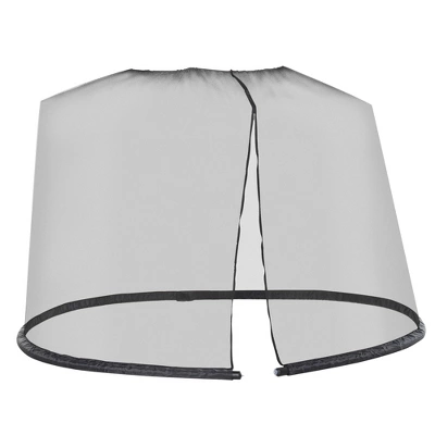 Outsunny 7.5' Outdoor Patio Mesh Screen For Umbrellas Screen Net With Canopy House With Woven Net, Black - Image 3