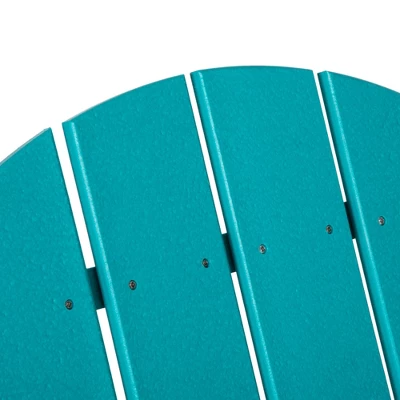 Outsunny Plastic Adirondack Chair, Outdoor Fire Pit Seating HDPE Lounger Chair With High Back And Wide Seat For Patio, Backyard, Garden - Image 4