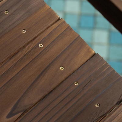 Outsunny 4.7' Garden Bridge, Arc Wood Footbridge, Decorative Pond Bridge With Side Rails - Image 5