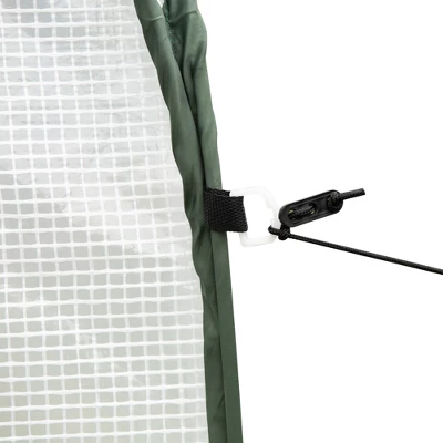 Outsunny 7' X 7' X 6' Portable Walk-in Greenhouse, Pop-up Setup, Outdoor Garden Canopy Hot House, Zipper Door - Image 5