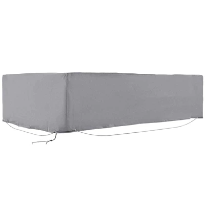 Outsunny Patio Sectional Furniture Sofa Cover, Waterproof Lightweight Polyster, 97"L X 65"W X 26"H - Image 3