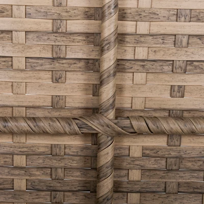 Outsunny Patio Adirondack Chair With All-Weather Rattan Wicker, Soft Cushions, Tall Curved Backrest For Deck Or Garden - Image 5