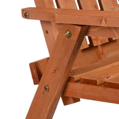 Outsunny Wooden Garden Bench With Umbrella Hole & Middle Table, Outdoor Loveseat With Weather-Fighting Material 2 Person Chair For Garden, Patio, Balcony - Image 4