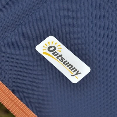 Outsunny Aluminum Frame Camping Padded Chairs Set With Lightweight Folding Table, 2 Cup Holders, Portable Carry Bag For Travel, Camping, Fishing - Image 4