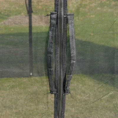 Outsunny Hardtop Gazebo Outdoor Polycarbonate Canopy Aluminum Frame Pergola With Double Vented Roof, Netting & Curtains For Garden - Image 5