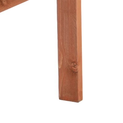 Outsunny Wooden Garden Bench With Umbrella Hole & Middle Table, Outdoor Loveseat With Weather-Fighting Material 2 Person Chair For Garden, Patio, Balcony - Image 5