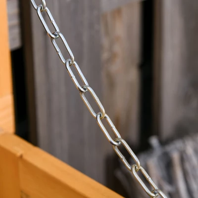 Outsunny 75 Gallon Wooden Deck Box, Outdoor Storage Container With Aerating Gap & Weather-Fighting Finish - Image 5